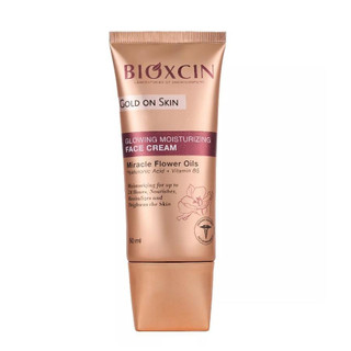 كرم مرطوب كننده و شفاف كننده معجزه بيوكسين Bioxcin مدل Gold On Skin حجم 50 ميل